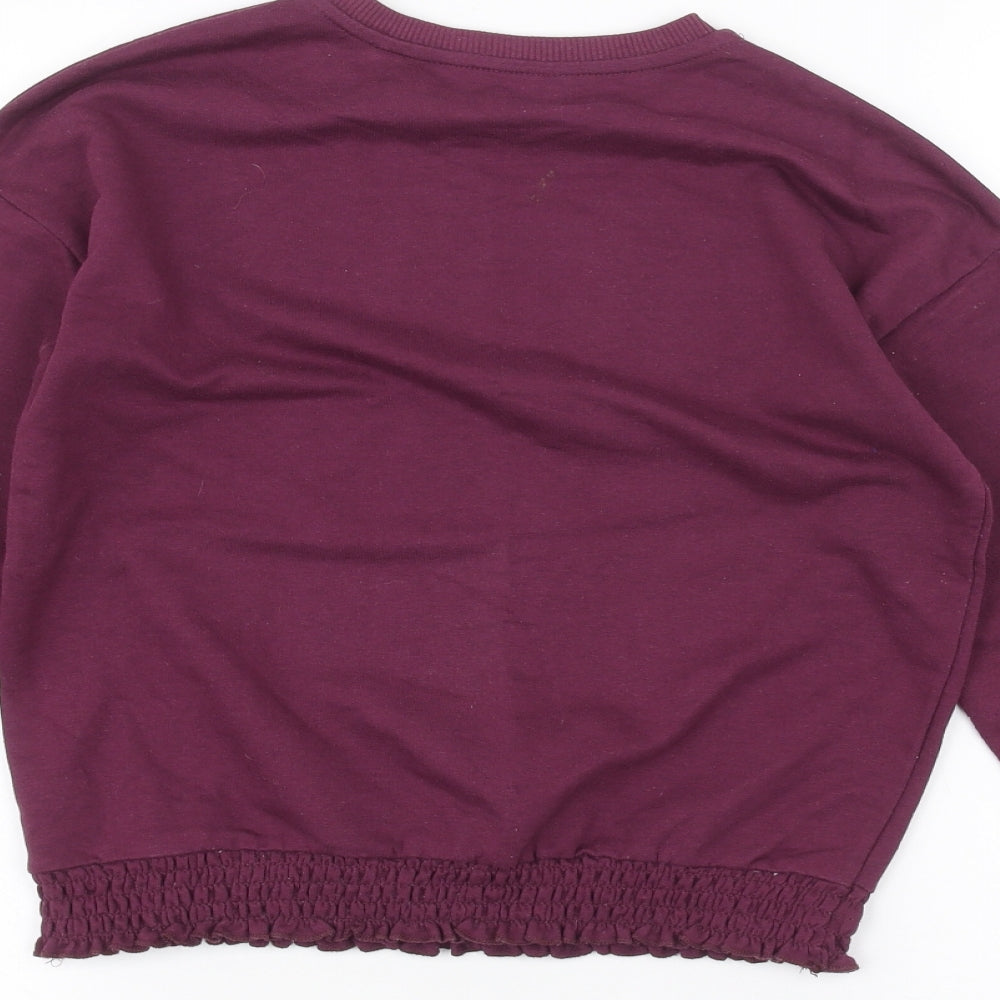 George Girls Purple   Pullover Jumper Size 9-10 Years