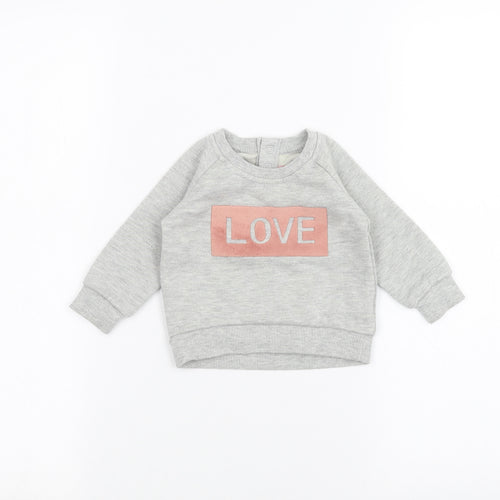 Young Dimension Baby Grey   Pullover Jumper Size 3-6 Months