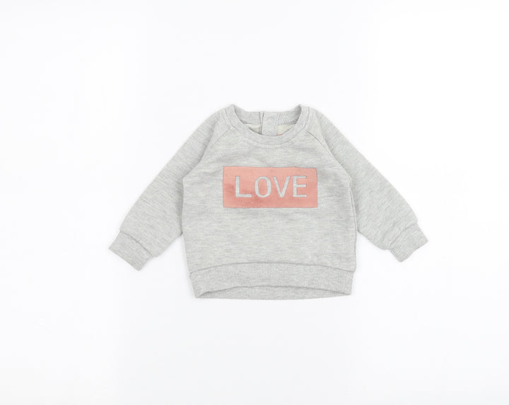 Young Dimension Baby Grey Pullover Jumper Size 3-6 Months