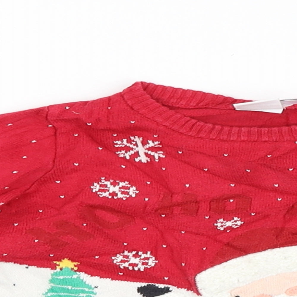 Mini Club Baby Red Spotted  Pullover Jumper Size 6-9 Months  - CHRISTMAS