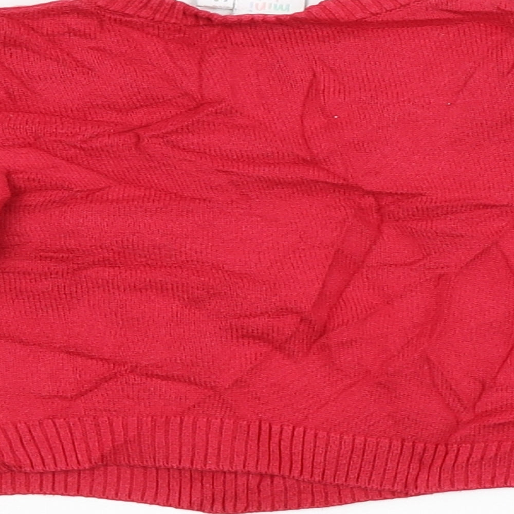 Mini Club Baby Red Spotted  Pullover Jumper Size 6-9 Months  - CHRISTMAS