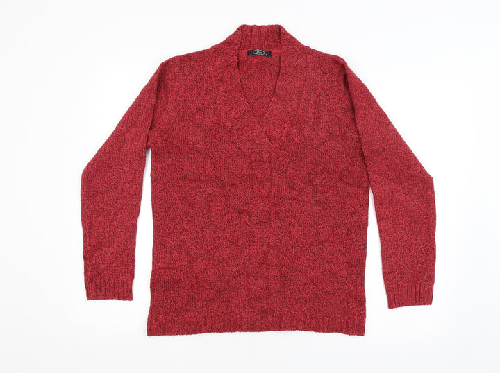 BM Mens Red Pullover Jumper Size S