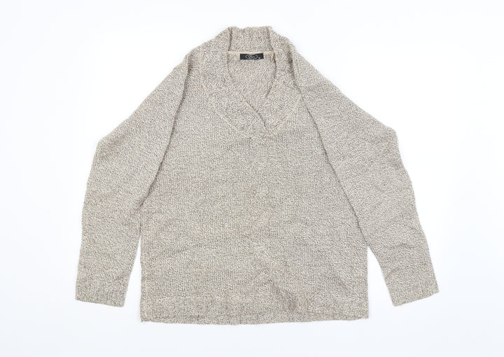 BM Womens Beige   Pullover Jumper Size M