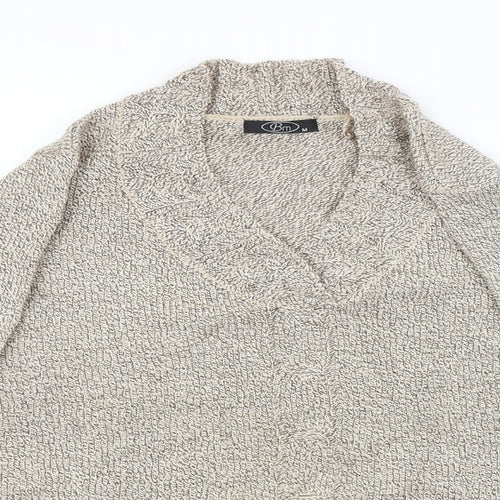 BM Womens Beige   Pullover Jumper Size M