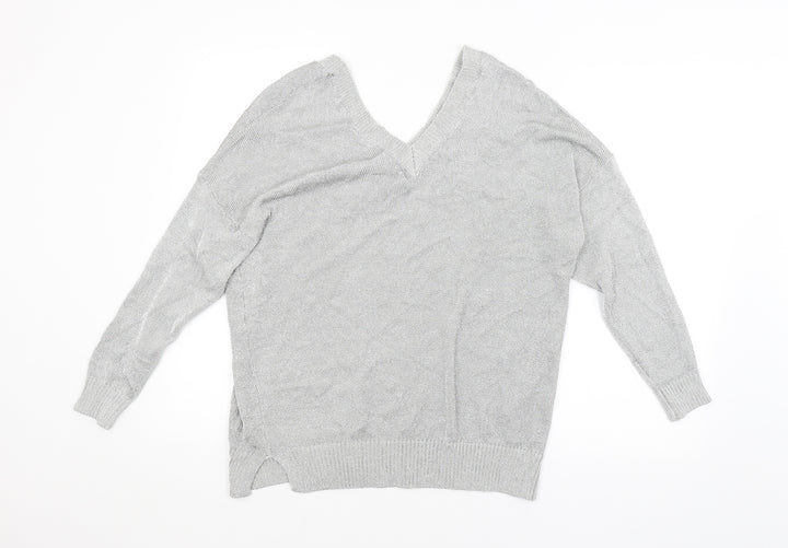 Topshop Womens Silver Pullover Jumper Size 12