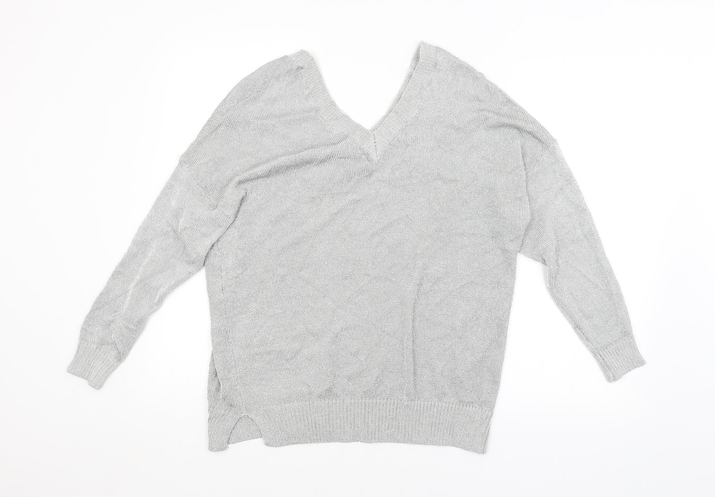 Topshop Womens Silver   Pullover Jumper Size 12