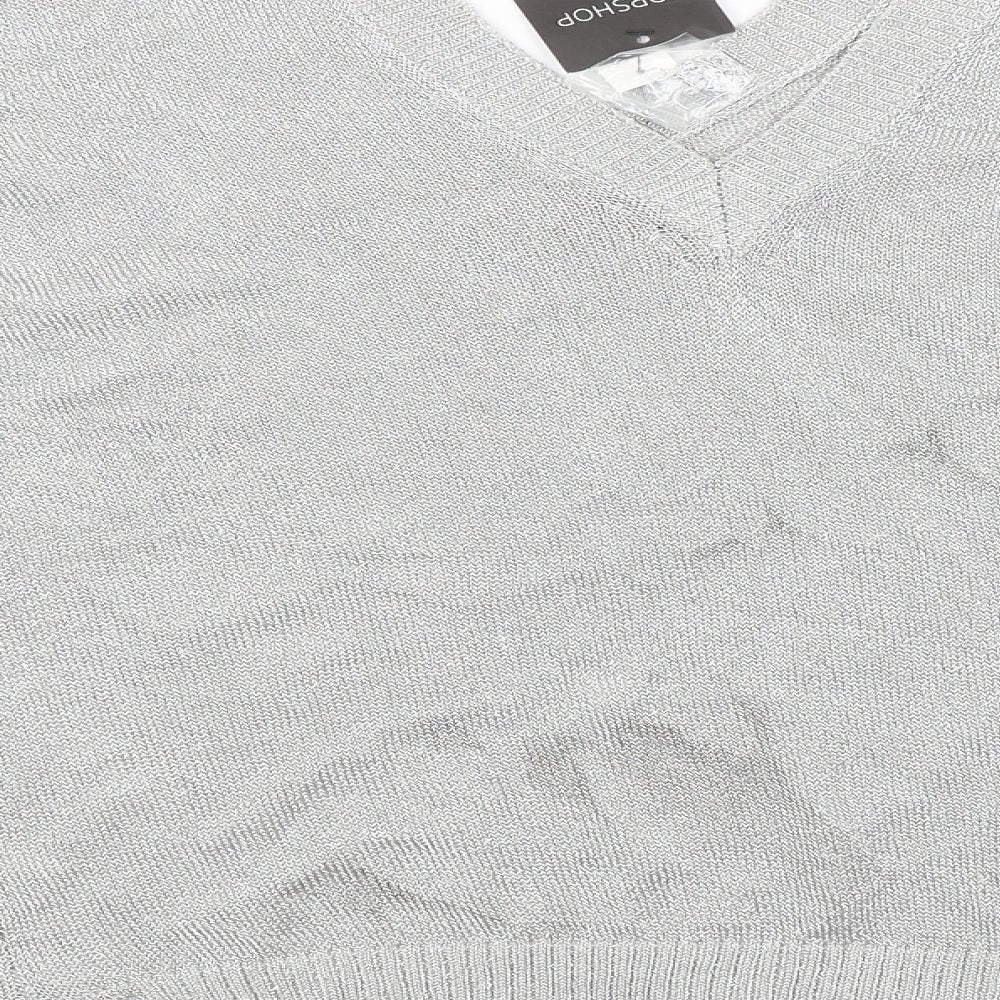 Topshop Womens Silver   Pullover Jumper Size 12
