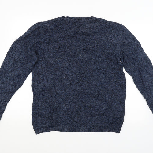Topman Mens Blue   Pullover Jumper Size L