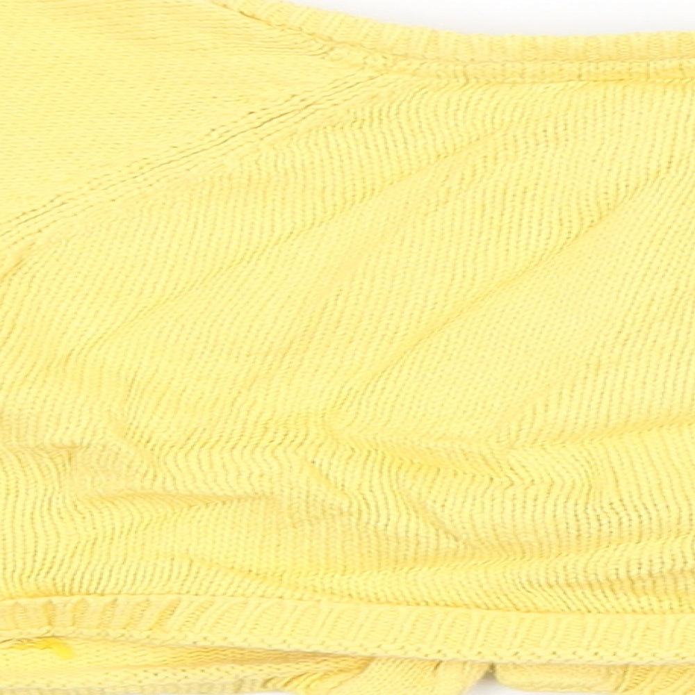 JoJo Maman Bébé Boys Yellow   Cardigan Jumper Size 12-18 Months