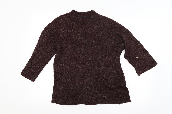 Warehouse Womens Brown Pullover Jumper Size 10