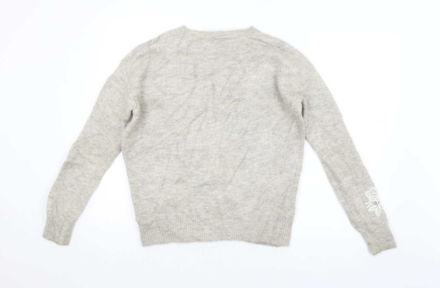 M&S Womens Grey   Pullover Jumper Size S