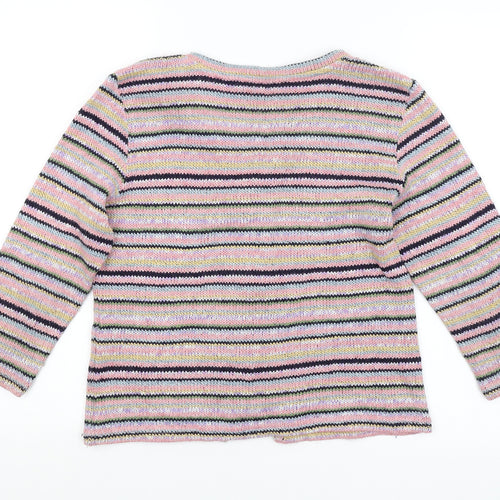Per Una Womens Multicoloured Striped  Cardigan Jumper Size 14