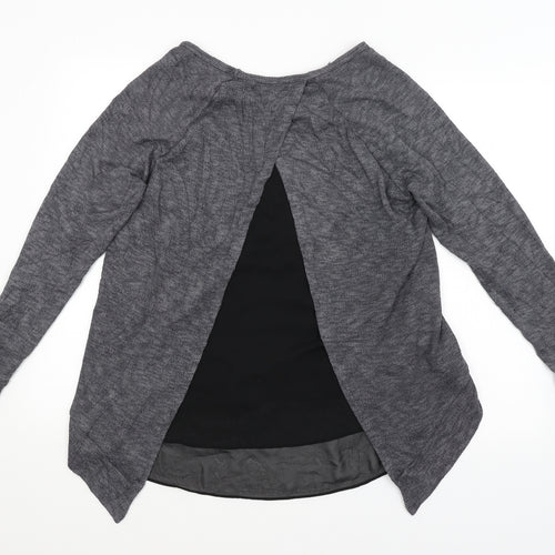 Green Envelope Womens Grey   Pullover Jumper Size M