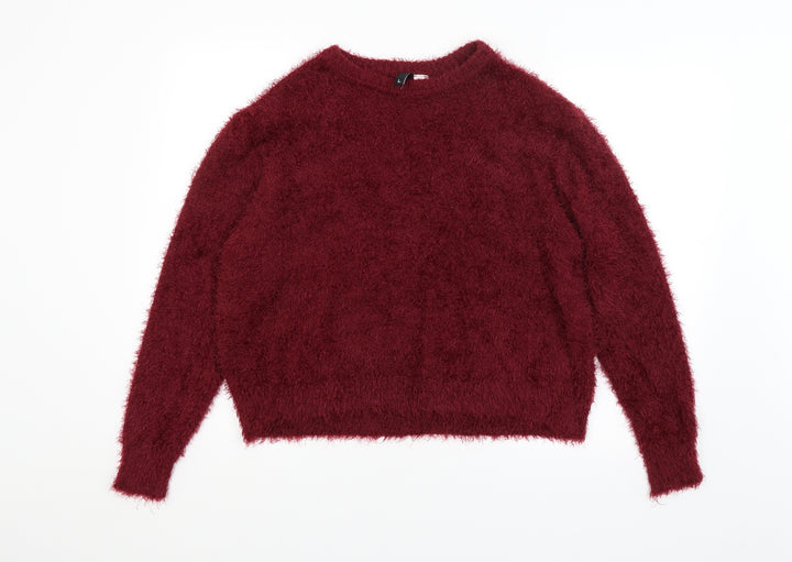 H&M Womens Red Pullover Jumper Size L