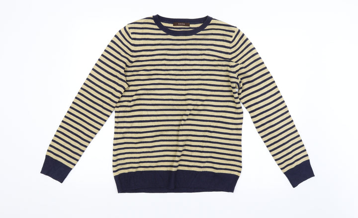 Savoir Womens Multicoloured Striped Pullover Jumper Size 14