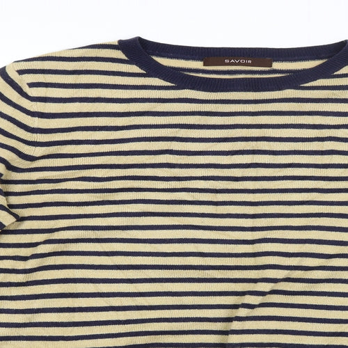 Savoir Womens Multicoloured Striped  Pullover Jumper Size 14