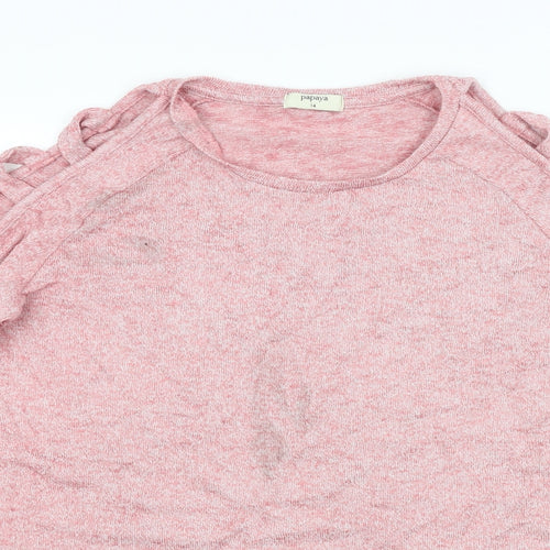 Papaya Womens Pink   Pullover Jumper Size 14