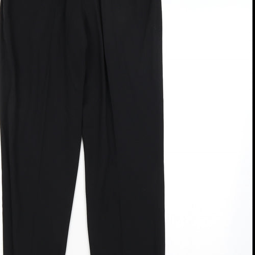 M&S Womens Black   Trousers  Size 12 L28 in