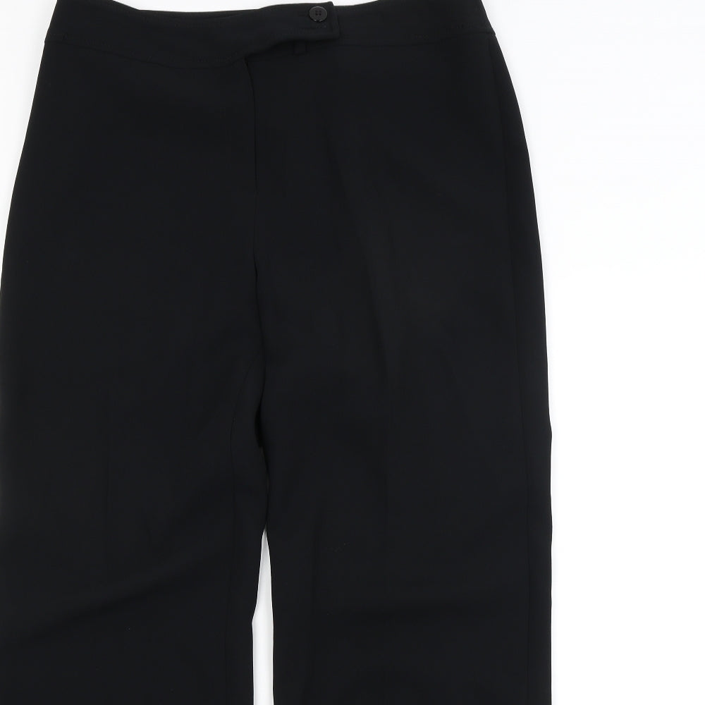 Dunnes Stores Womens Black   Trousers  Size 14 L28 in