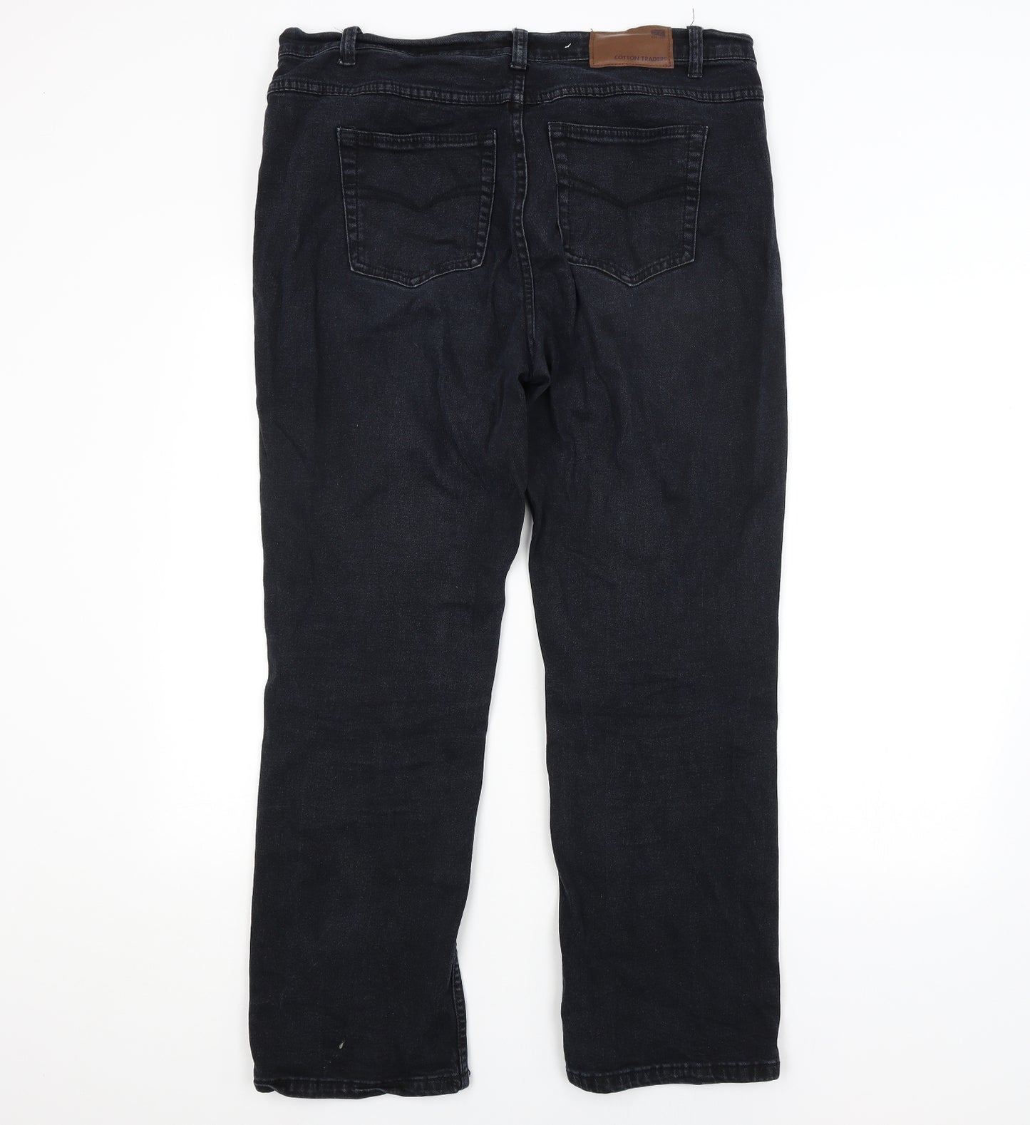 Cotton Traders Womens Blue   Straight Jeans Size 16 L27 in