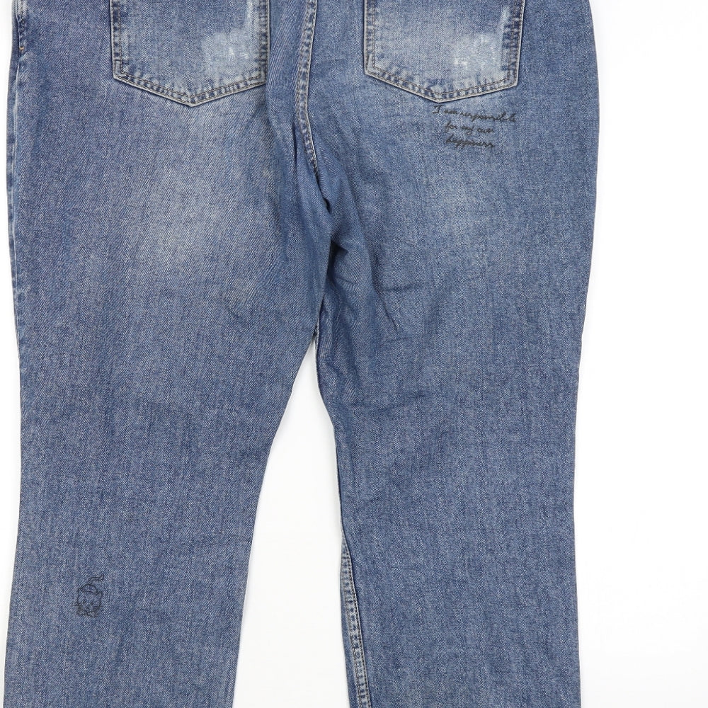 NEXT Womens Blue   Straight Jeans Size 16 L26 in
