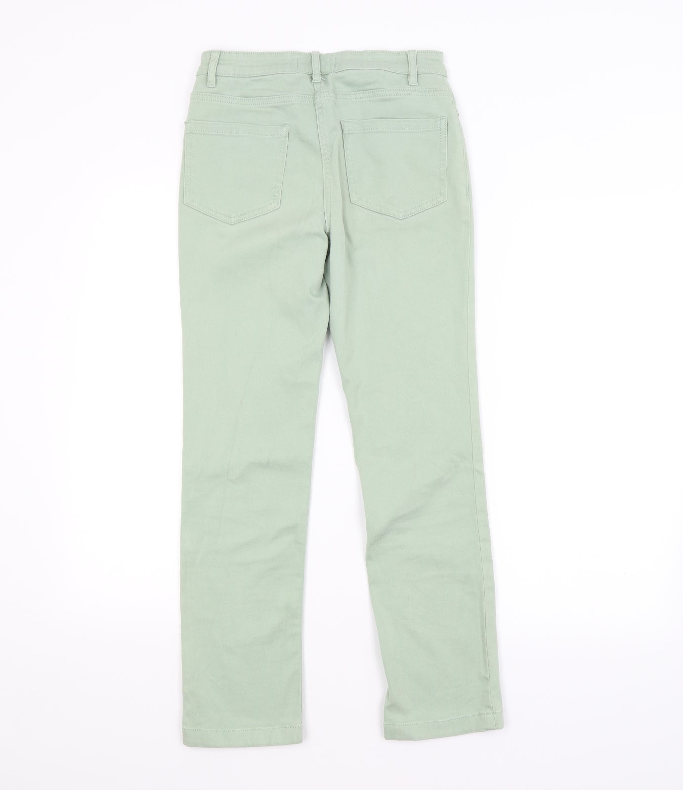 M&S Womens Green   Straight Jeans Size 8 L26 in