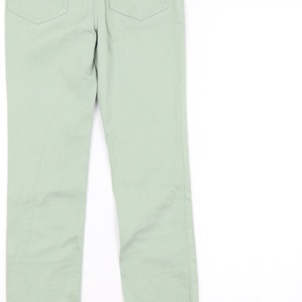 M&S Womens Green   Straight Jeans Size 8 L26 in