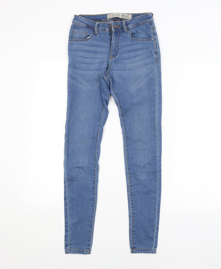 DENIM CO. Womens Blue Skinny Jeans Size 8 L26 in