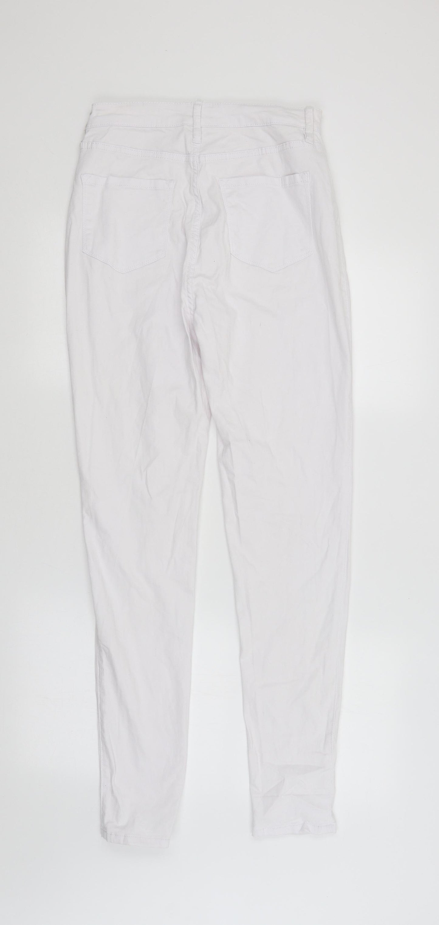 Fashion Nova Womens White   Straight Jeans Size 10 L30 in