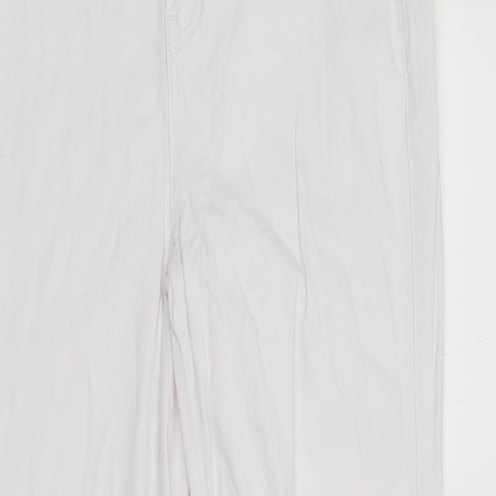 Fashion Nova Womens White   Straight Jeans Size 10 L30 in