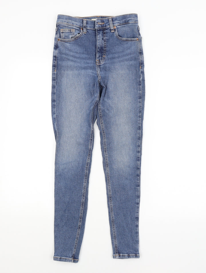 Topshop Womens Blue Skinny Jeans Size 26 in L32 in