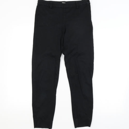 H&M Womens Black   Trousers  Size 6 L25 in