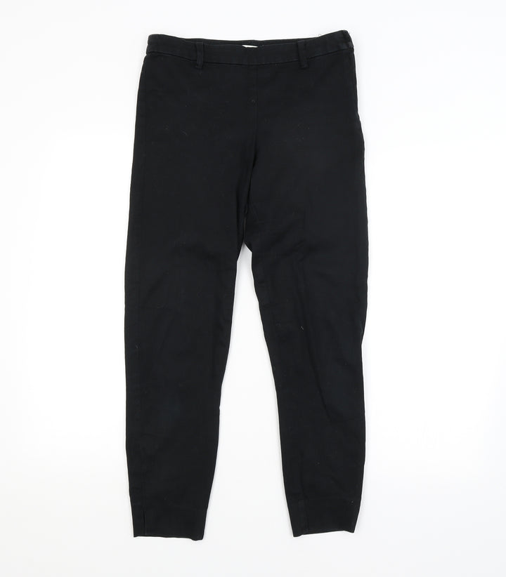 H&M Womens Black Trousers Size 6 L25 in