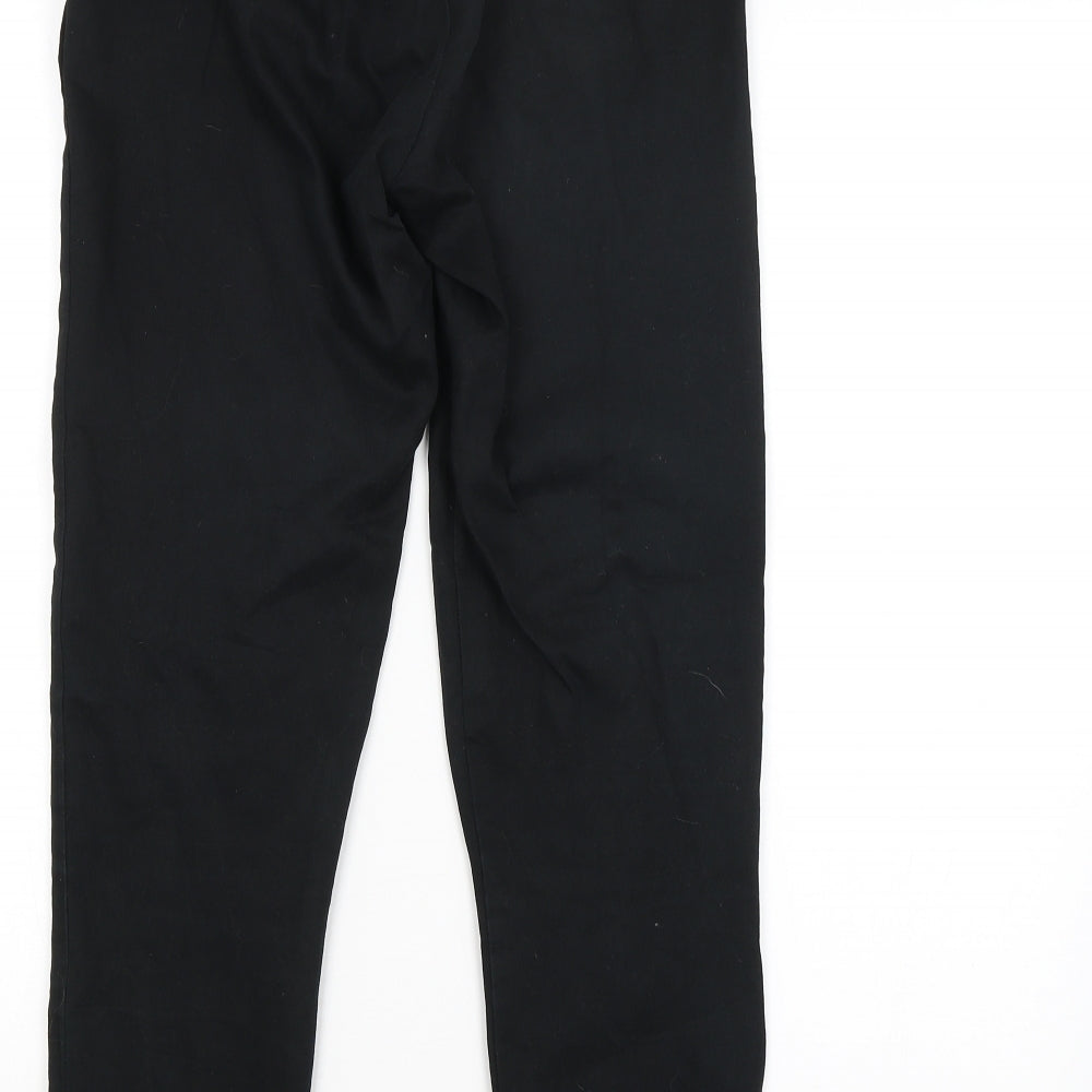 H&M Womens Black   Trousers  Size 6 L25 in