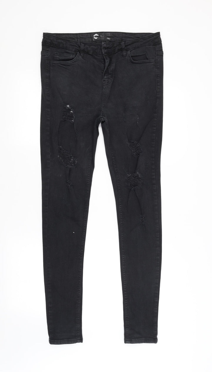 Preworn Womens Black   Skinny Jeans Size 32 in L30 in
