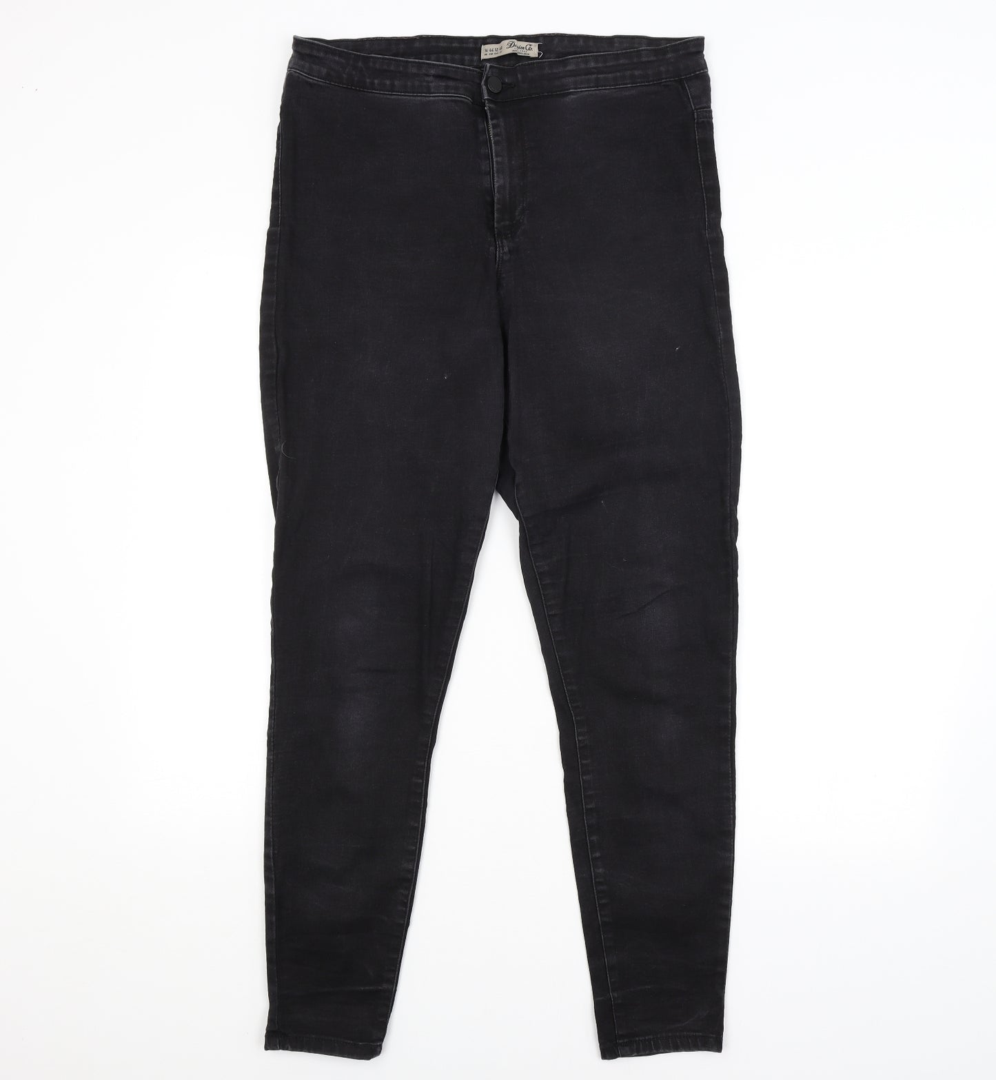 DENIM CO. Womens Black   Straight Jeans Size 16 L29 in