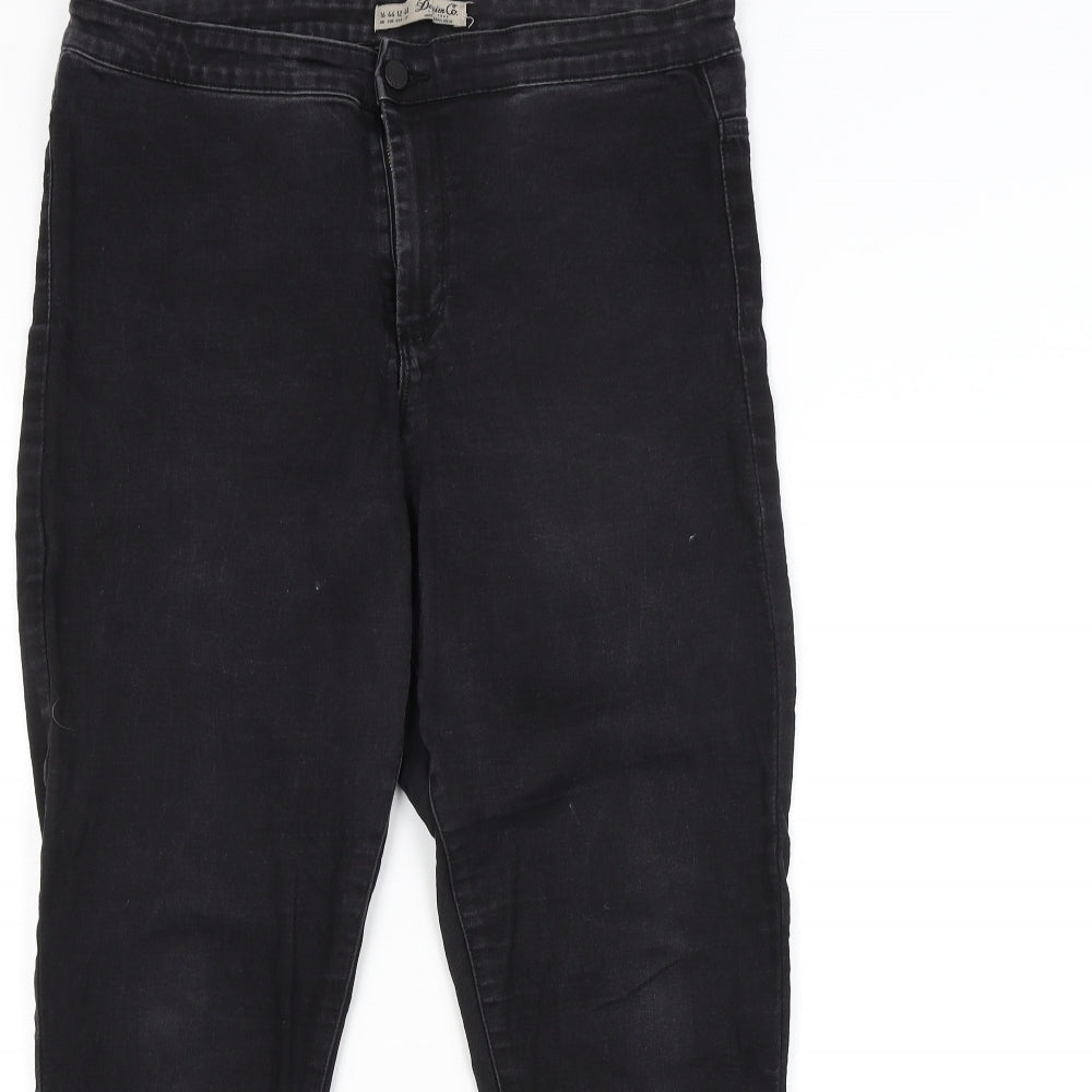 DENIM CO. Womens Black   Straight Jeans Size 16 L29 in