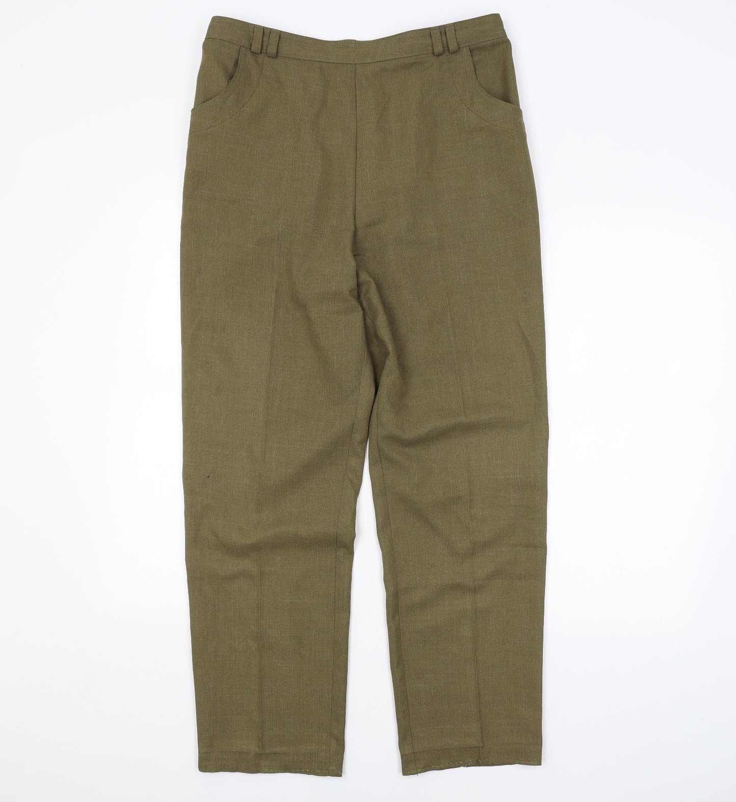M&S Womens Green   Trousers  Size 14 L28 in