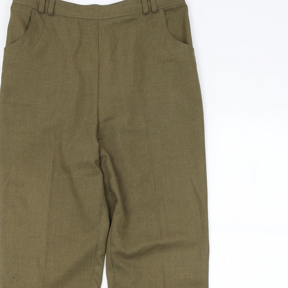 M&S Womens Green   Trousers  Size 14 L28 in