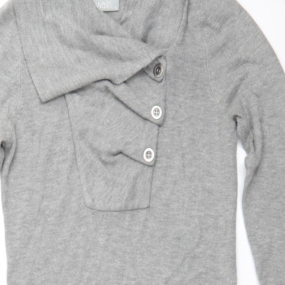 Wallis Womens Grey   Jumper Dress  Size 10
