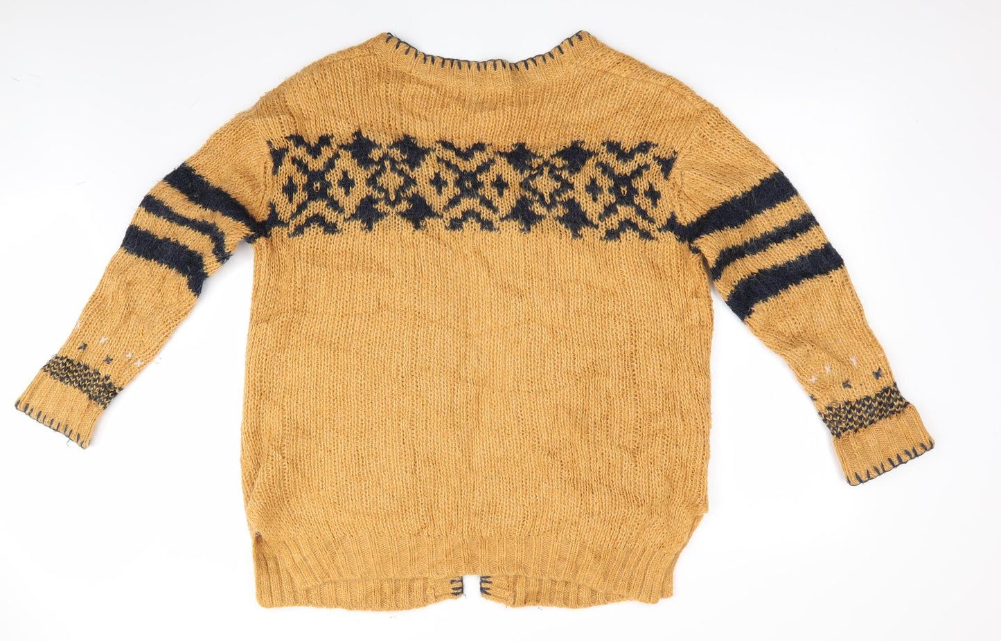 LEON & HARPER Womens Gold   Cardigan Jumper