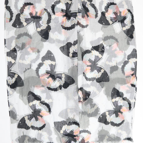 Peworn Womens Ivory Animal Print   Shawl/Wrap   - Butterflies & Jewells
