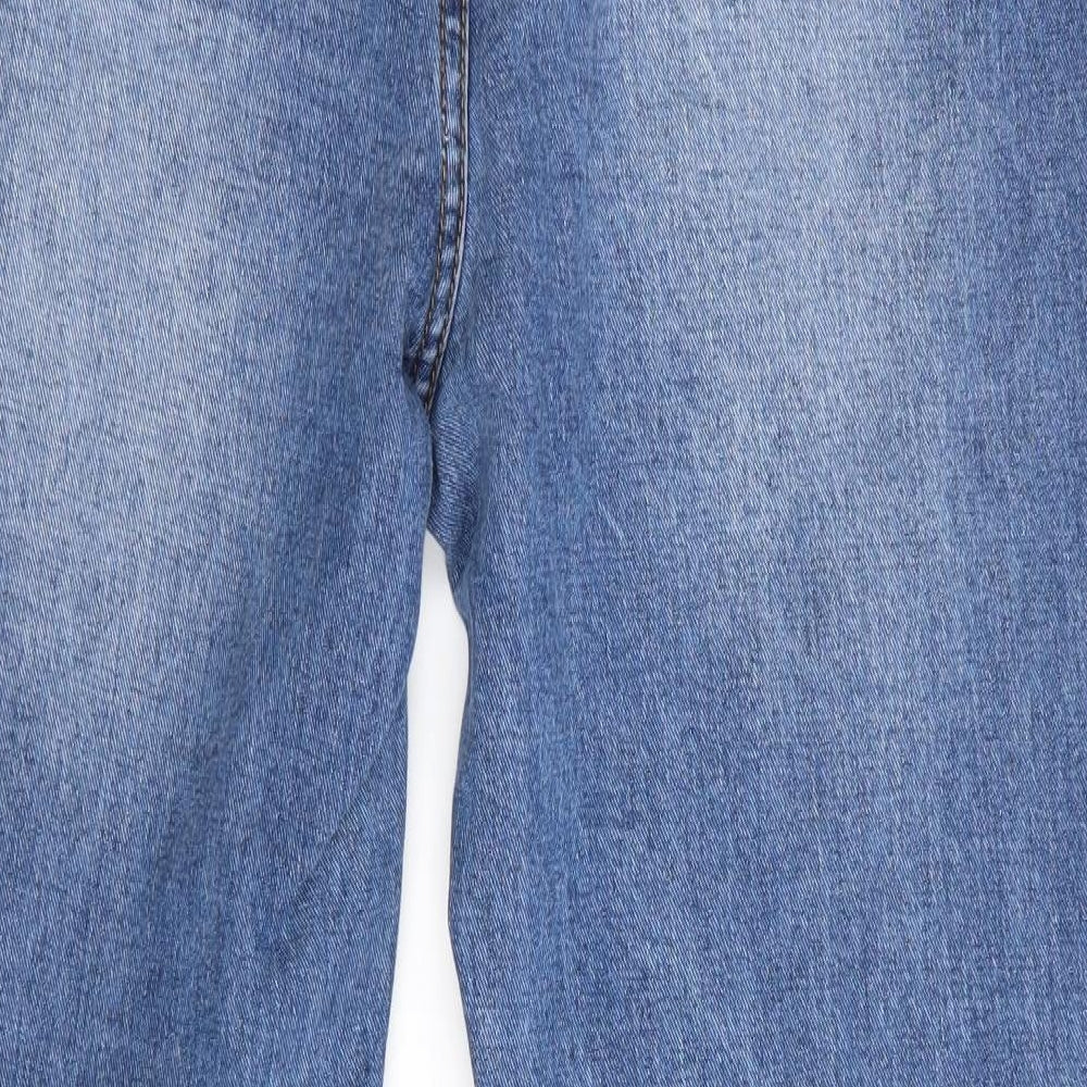 Boohoo Womens Blue   Tapered Jeans Size 14 L30 in