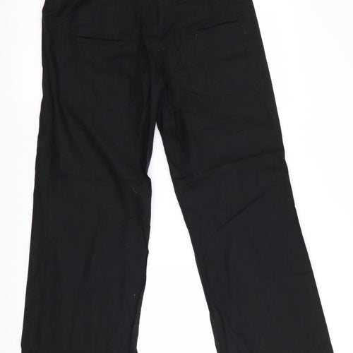 H&M Womens Black   Trousers  Size 10 L28 in