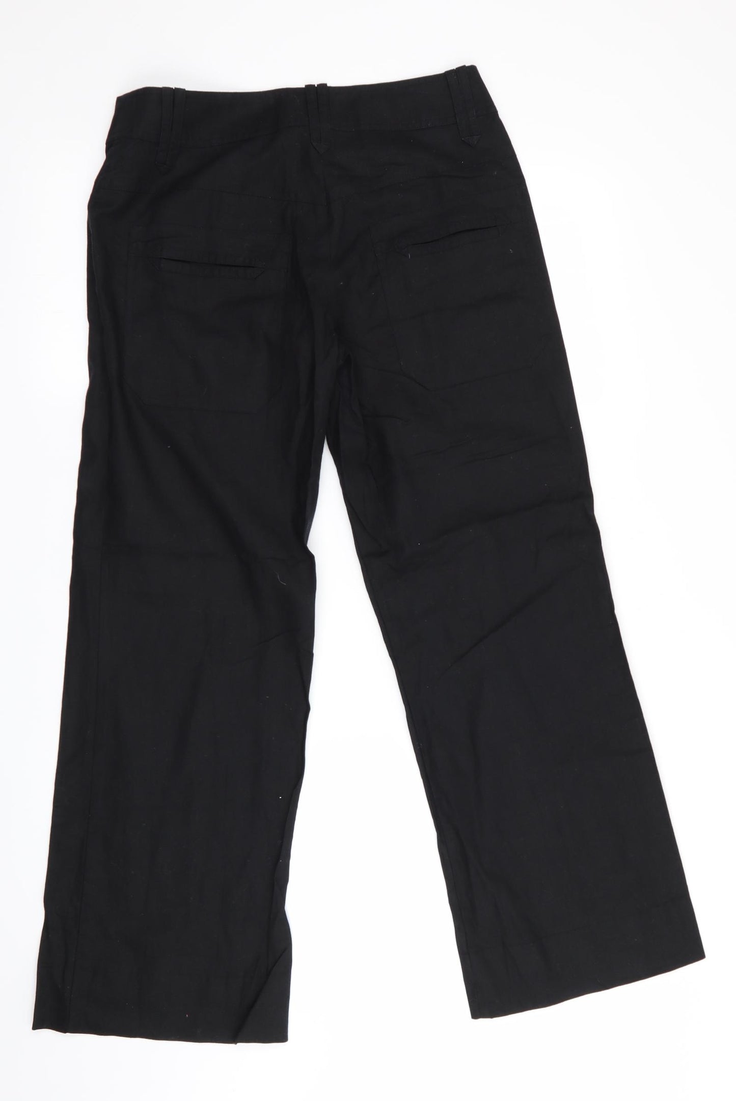 H&M Womens Black   Trousers  Size 10 L28 in