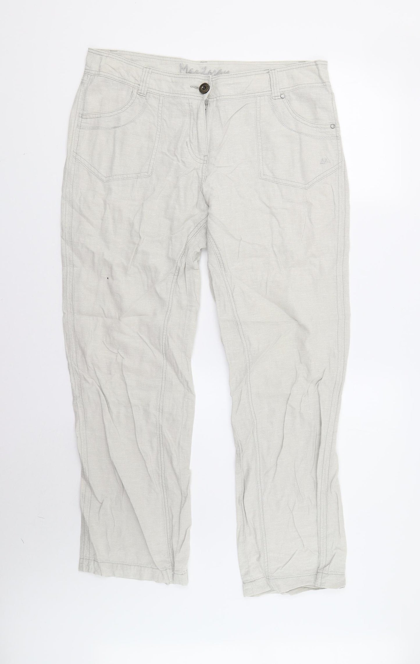 Mantaray Womens Grey   Trousers  Size 14 L30 in