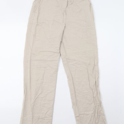 Preworn Womens Beige   Trousers  Size 12 L28 in