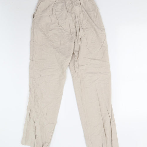 Preworn Womens Beige   Trousers  Size 12 L28 in