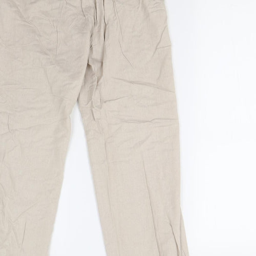 Preworn Womens Beige   Trousers  Size 12 L28 in