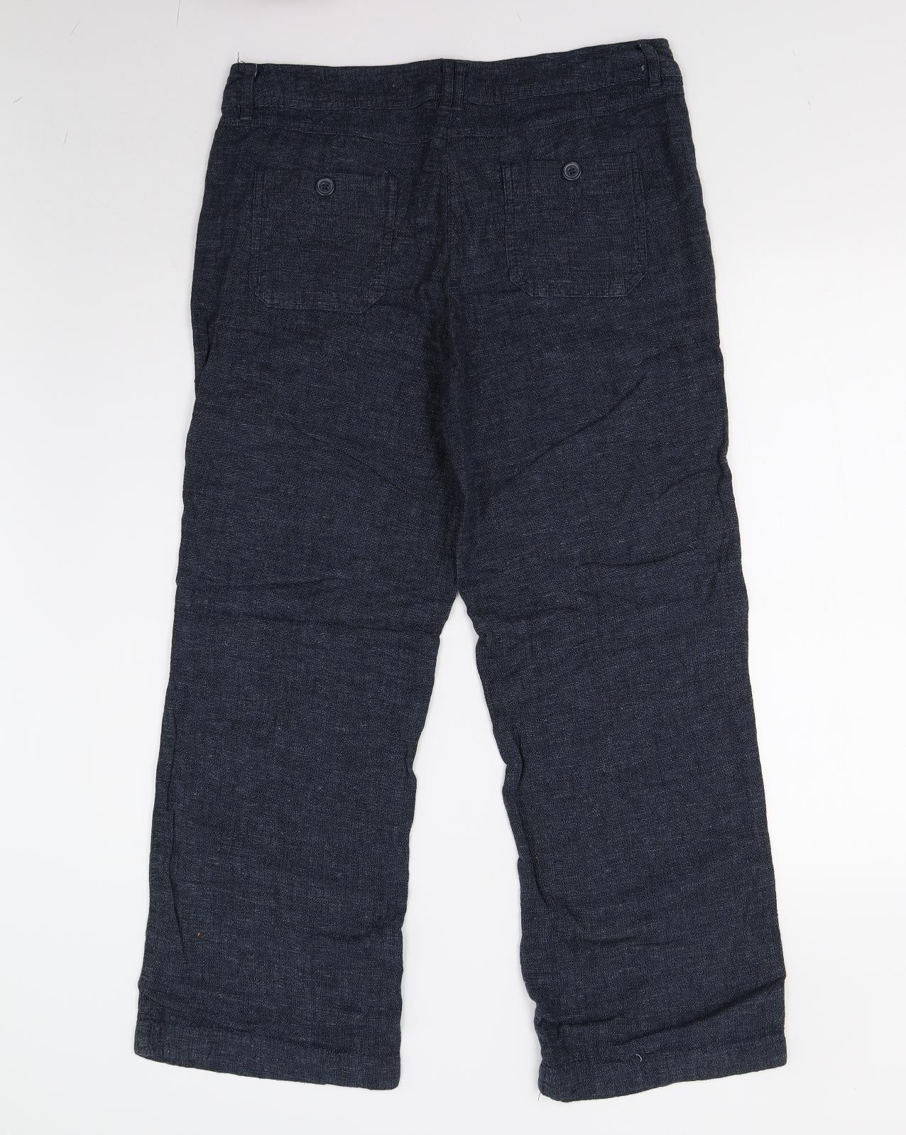 Debenhams Womens Blue   Trousers  Size 12 L29 in